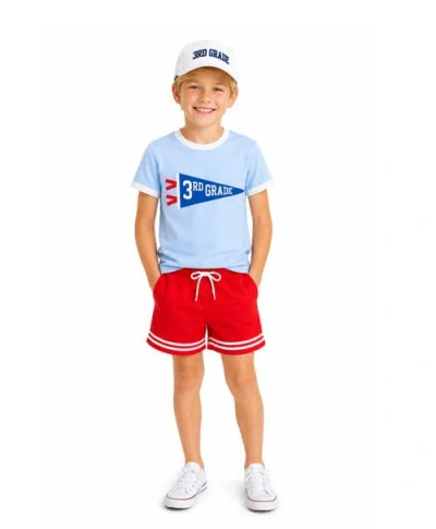 Bits & Bows Back-to-school Third Grade Baseball Hat In White/navy