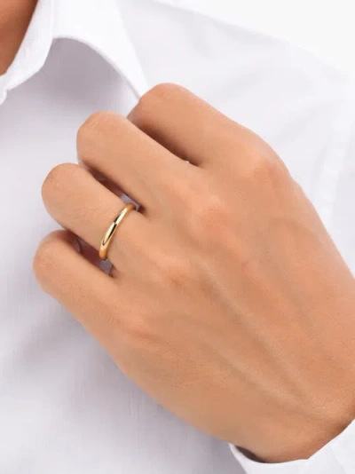 Devata 2mm Dome Forever Band Ring In Gold