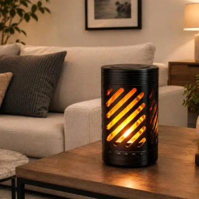 Pursonic 2-in-1 Ambient Flame Lantern Speaker & Flameglow Aromatherapy Diffuser In Multi