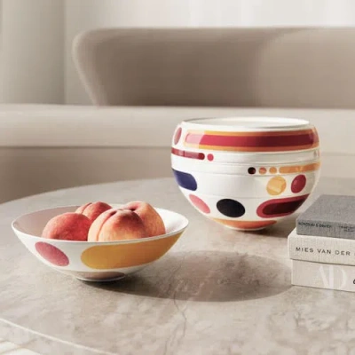 Villeroy & Boch Iconic La Boule Miami Stackable Seven-piece Porcelain Set In Multi
