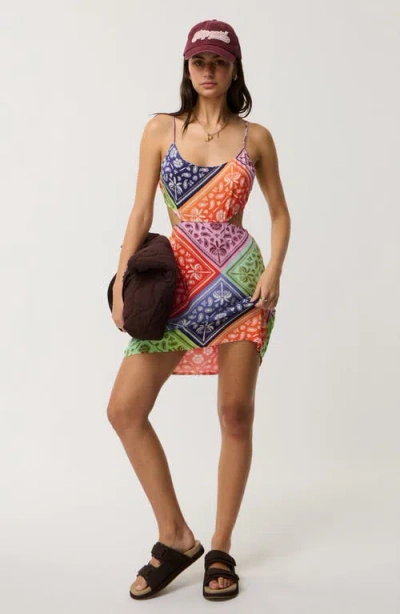 Rip Curl Bossa Nova Cutout Minidress In Multi