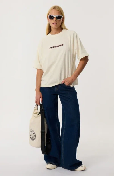 Rip Curl Sunset Beach Raglan T-shirt In Neutral