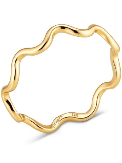 Devata Wavy Ring In Gold