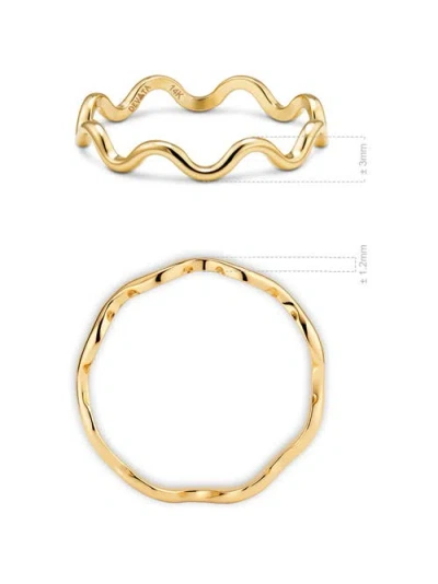 Devata Wavy Ring In Gold