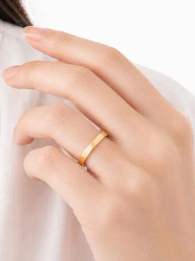 Devata 3mm Forever Band Ring In Gold