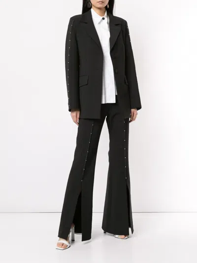 Ellery Stud-embellished Single-breasted Blazer In Black