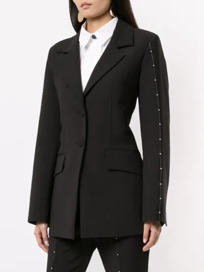 Ellery Stud-embellished Single-breasted Blazer In Black