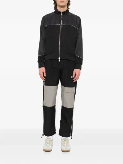 Daniel Patrick 7.3m Panelled Bomber Jacket In Black