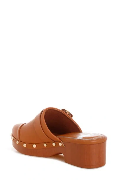 Rag & Co Pinto Stud Mule In Tan