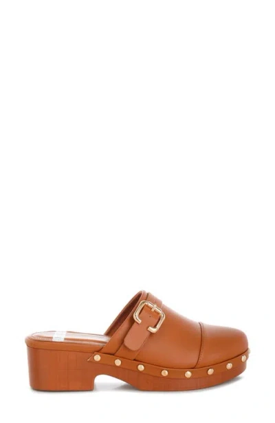Rag & Co Pinto Stud Mule In Tan