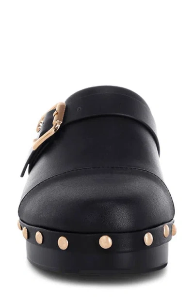 Rag & Co Pinto Stud Mule In Black