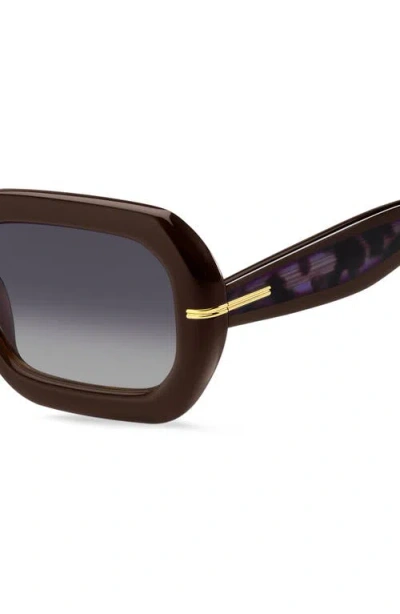 Hugo Boss Boss 54mm Rectangular Sunglasses In 009q-dg