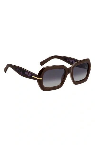 Hugo Boss Boss 54mm Rectangular Sunglasses In 009q-dg