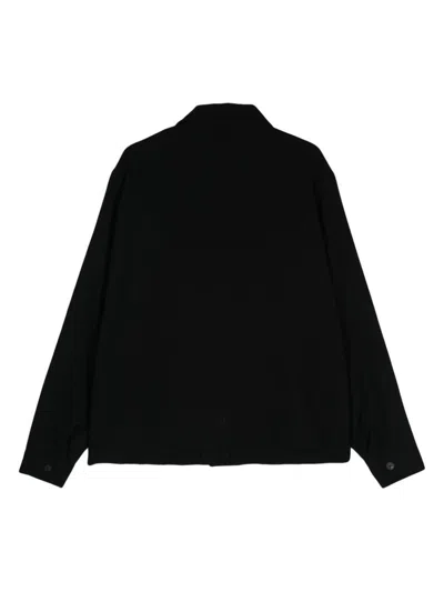 Givenchy Black Wool Polyamide Overshirt In Black