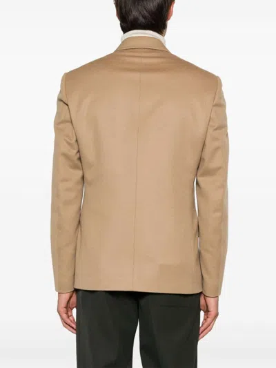 Lardini Attitude Double Breasted Jacket In Brown