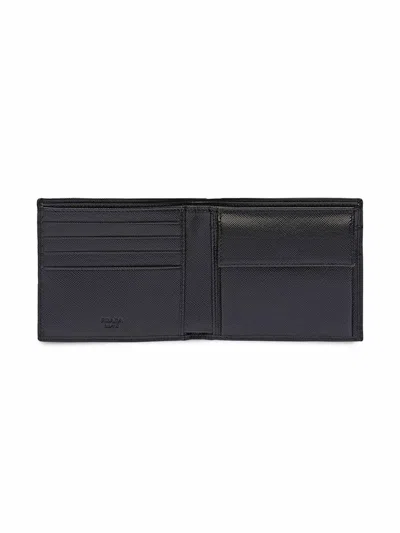 Prada Leather Wallet In Black