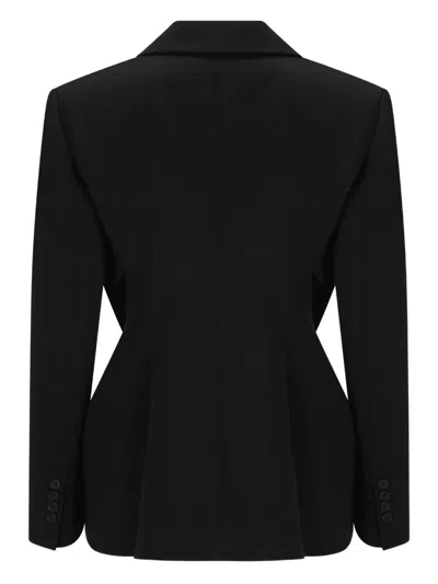 Givenchy Double-breasted Jacket Featuring Button Detailing In Black