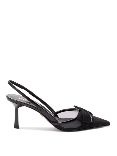 Prada Slingback Pumps In Black