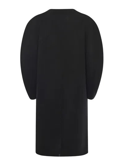Fendi Wool Coat In Black