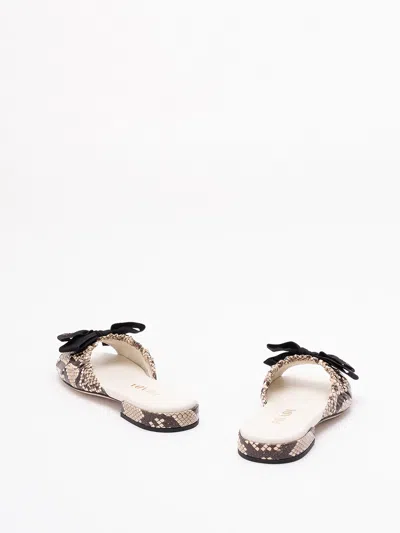 Prada Textured Slide Sandals In Black