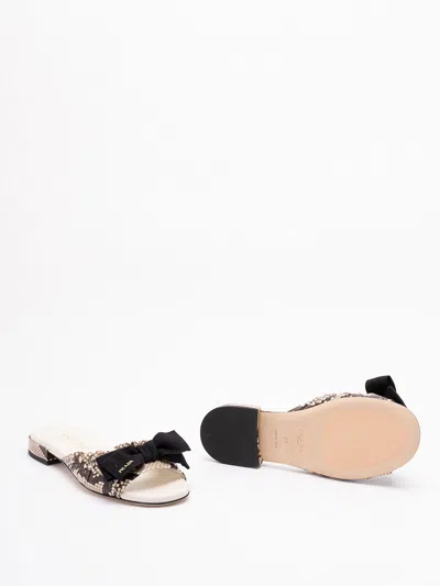 Prada Textured Slide Sandals In Black