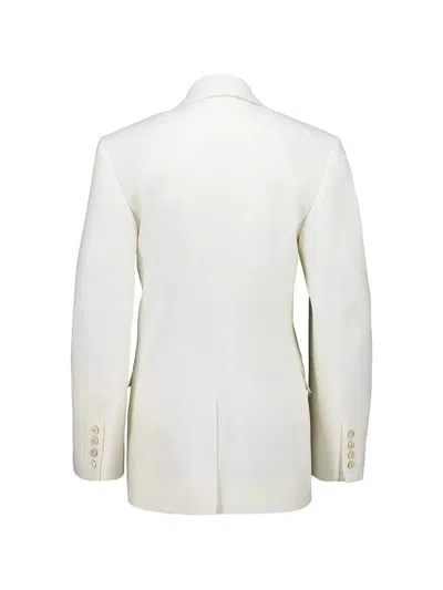 Givenchy Double Breasted Tailored Jacket In White
