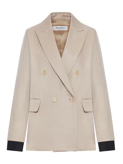 Max Mara Double-breasted Jacket In Neutral