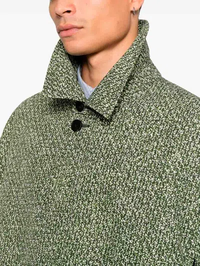 Gucci Green Polyester Coat In Green