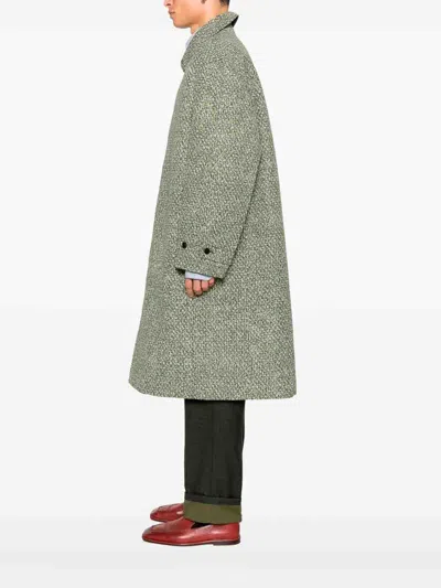 Gucci Green Polyester Coat In Green