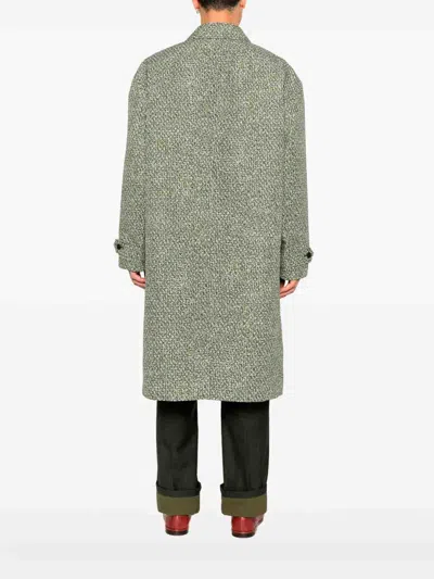 Gucci Green Polyester Coat In Green