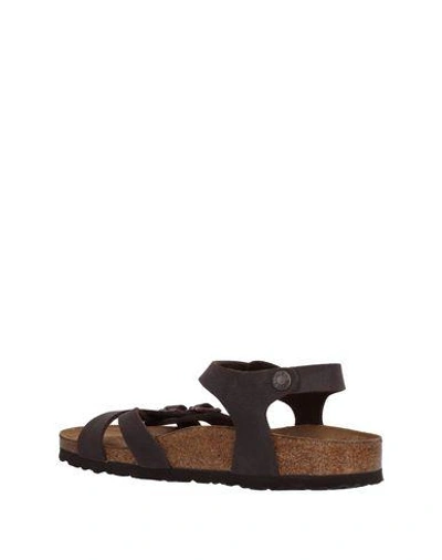 Shop Birkenstock Sandals In Dark Brown