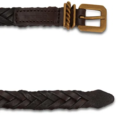 Etro Black Belt In Black