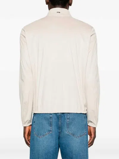 Herno Light Grey Polyester Elastan Jacket In Pink