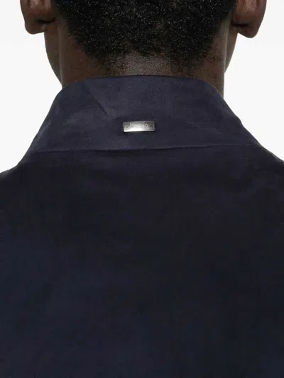 Herno Zip-up Long-sleeve Jacket In Blue