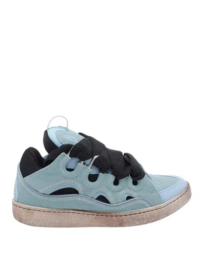Lanvin Curb Sneakers In Blue