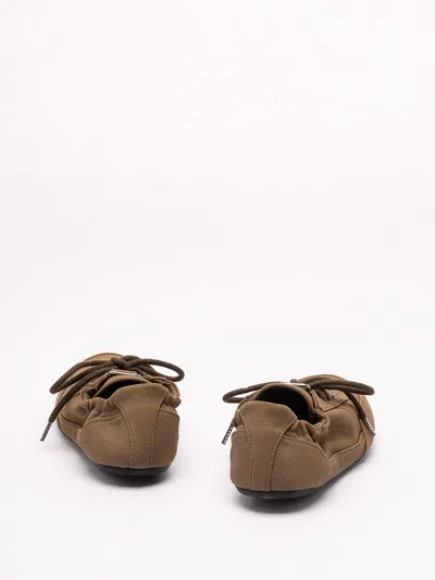 Prada Vintage-finished Canvas Sneakers For Women In Multi