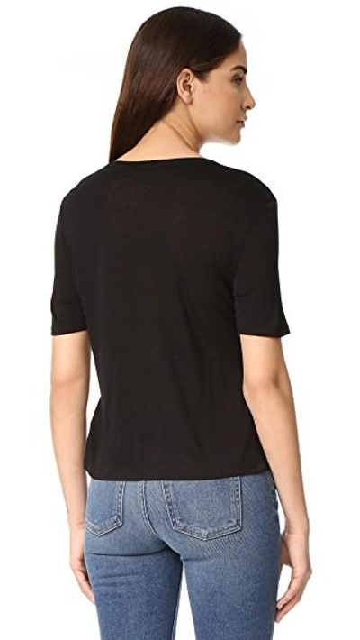 Shop Alexander Wang T Classic Cropped Tee In Black