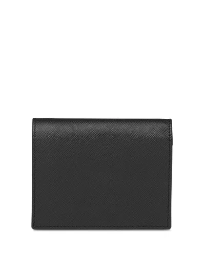 Prada Small Bi-fold Wallet In Black