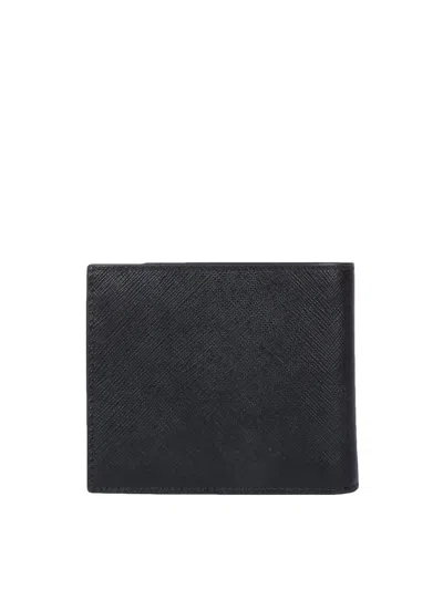 Prada Saffiano Leather Wallet In Black