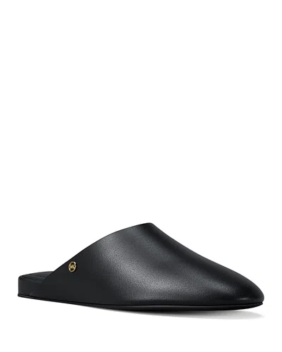 Michael Kors Cady Leather Mule In Black