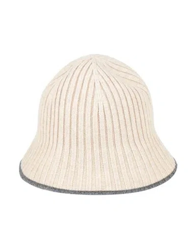 Brunello Cucinelli Solid Color Hats In Sand