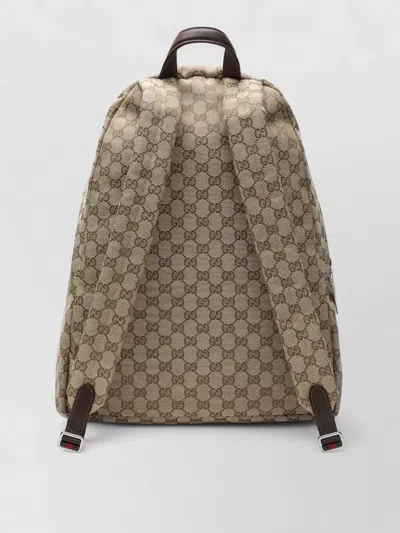 Gucci Backpack Adjustable Straps Front Zip Pocket