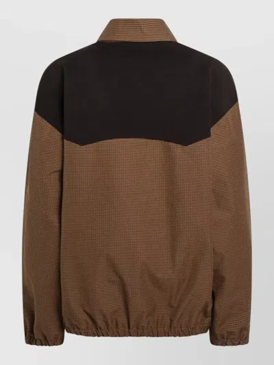 Miu Miu Collared Jacket Two Tone Elasticated Design