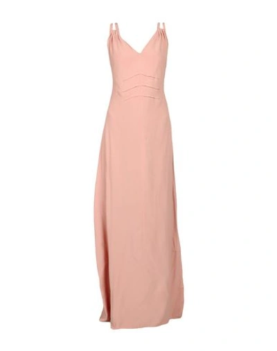 Intropia Long Dresses In Pastel Pink