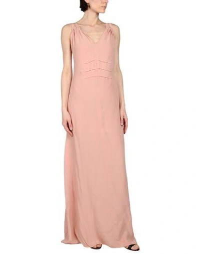 Shop Intropia Long Dresses In Pastel Pink