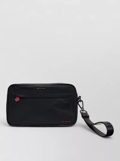 Kiton Clutch Bag Adjustable Strap Front Pocket
