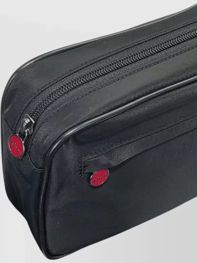Kiton Clutch Bag Adjustable Strap Front Pocket
