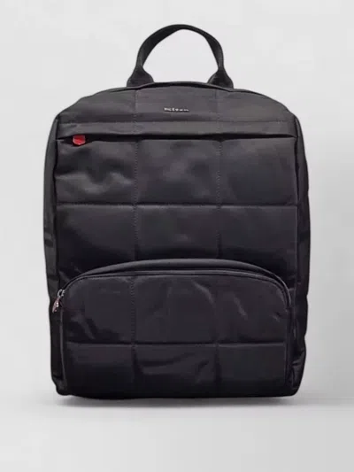 Kiton Quilted Backpack Adjustable Straps Top Handle