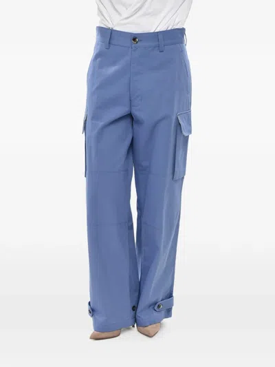 Marni Ankle-drawstring Cargo Pants In Blue