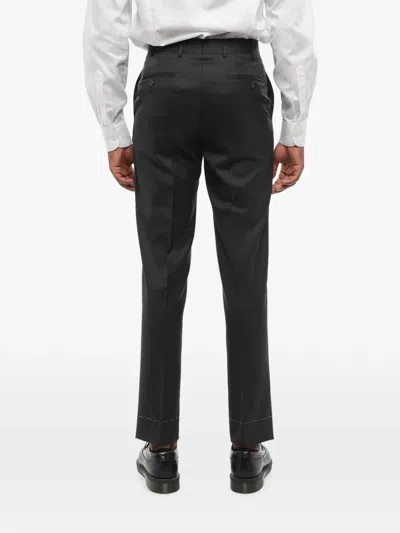 Corneliani Belt-loops Trousers In Black